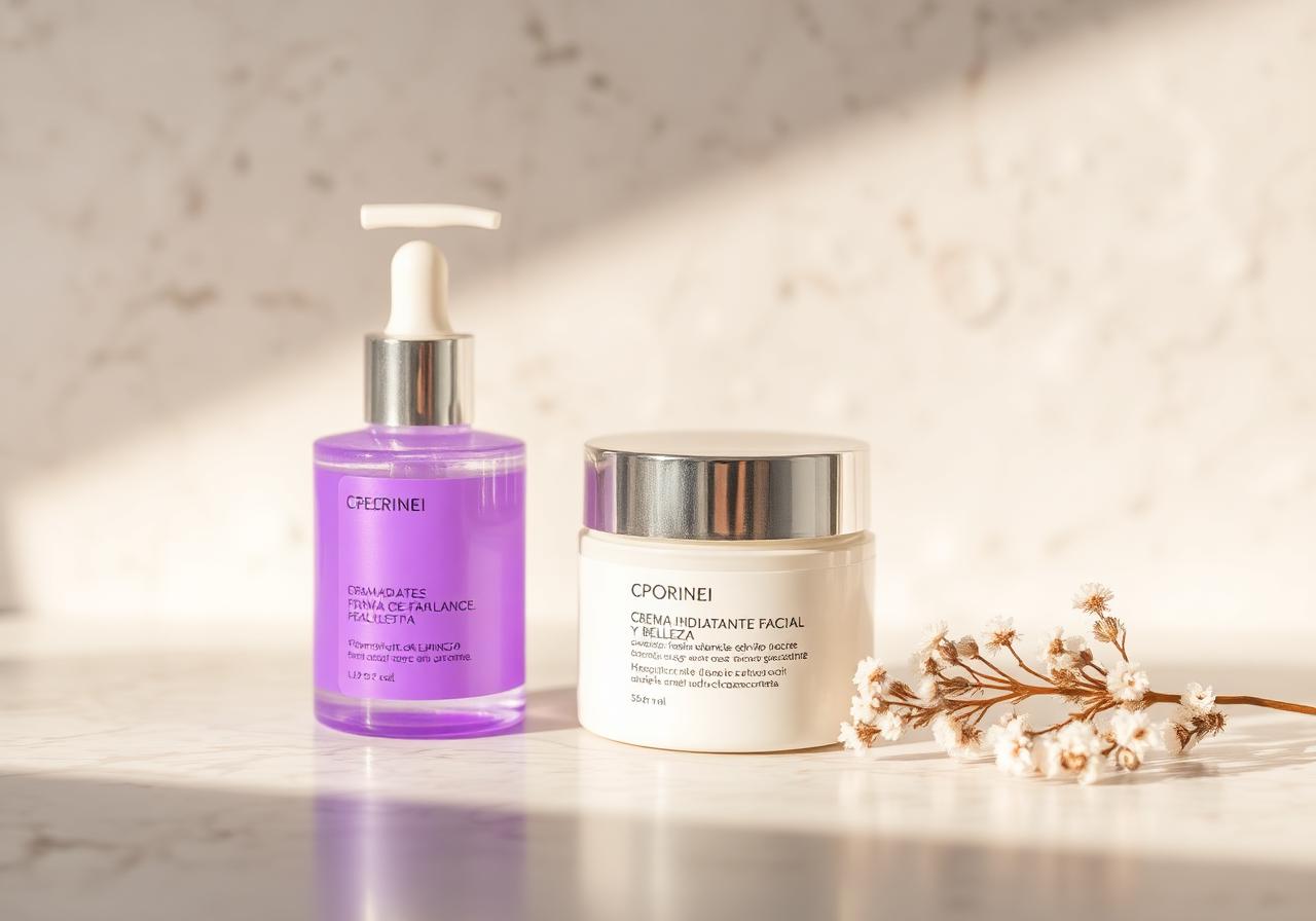 Crema hidratante facial y cuidado personal