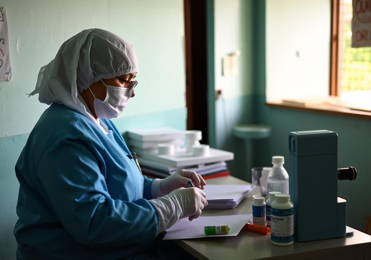 Personal de salud atendiendo con responsabilidad